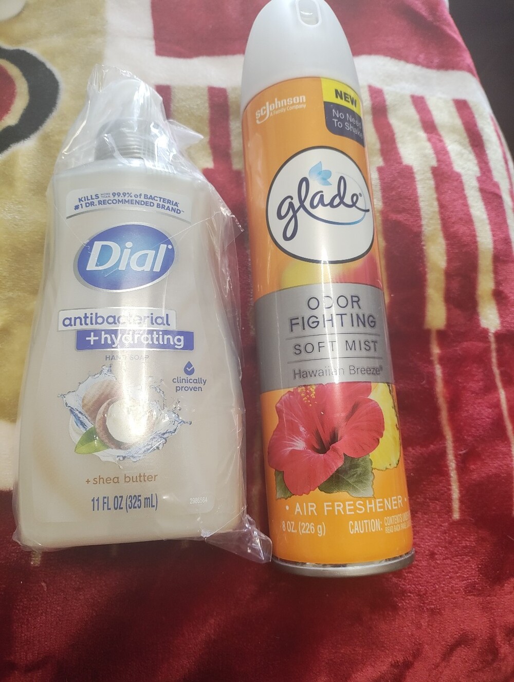 Dial Antibacterial + Hydrating Hand Soap & Glade Hawaiian Breeze Air Freshener